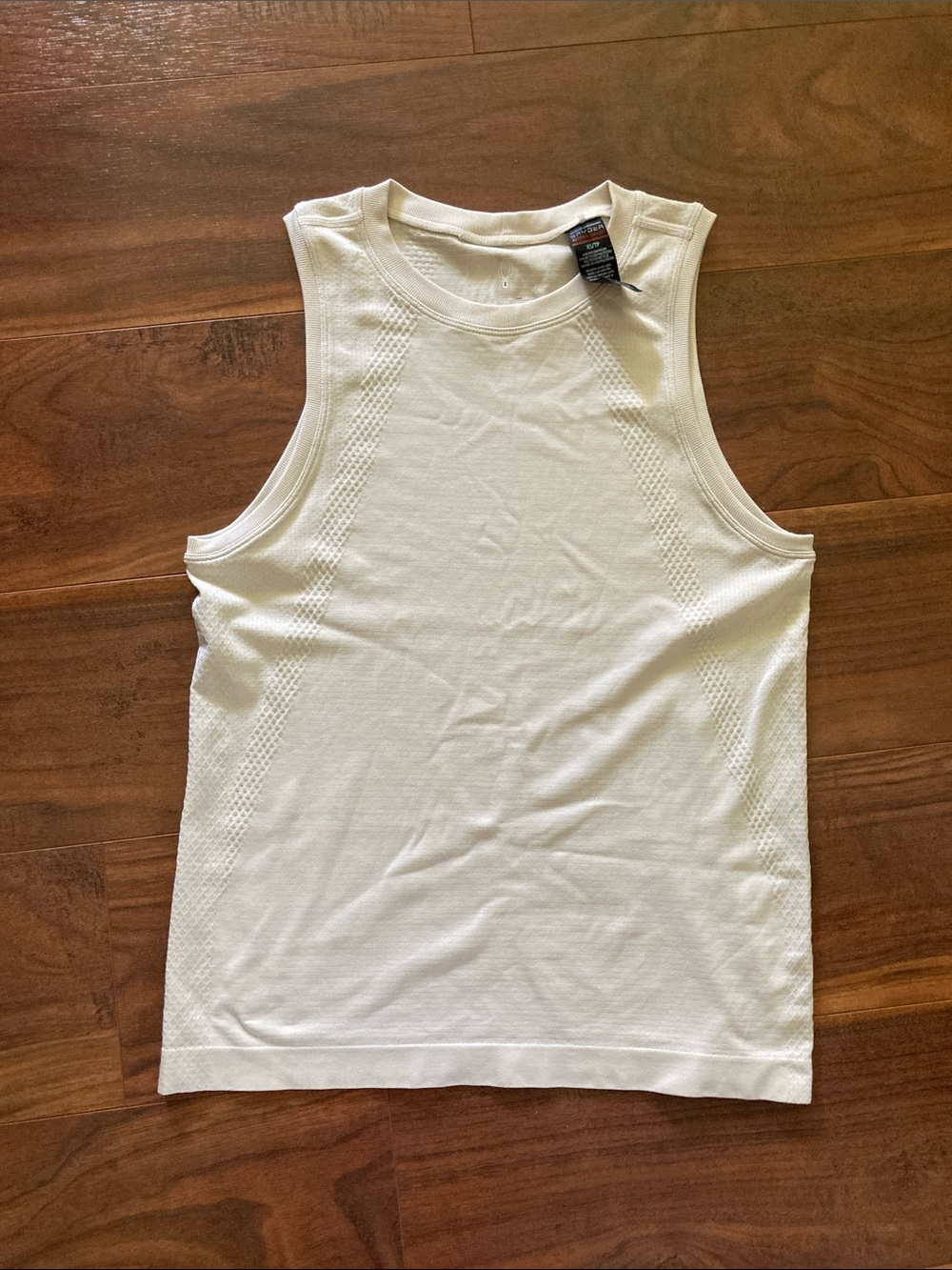 Women's White Stretch Knit Tank Top